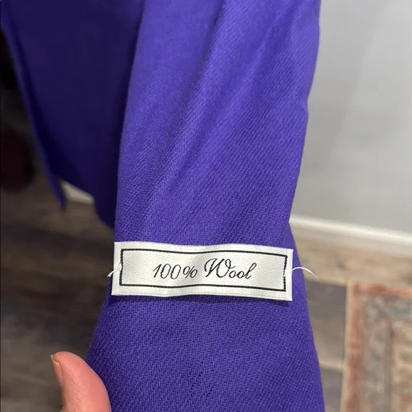 Sag Harbor Purple Wool Blazer - Picture 4 of 7